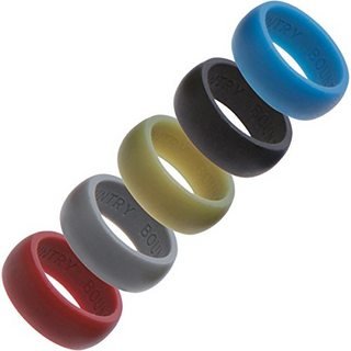 A picture of various plastic rings